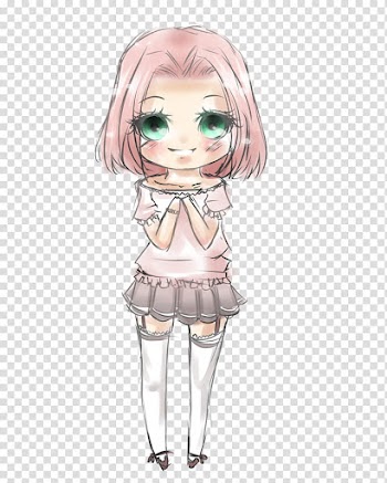 Cosas, pink-haired female anime character transparent background PNG clipart
