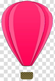 Cosas, red hot air balloon transparent background PNG clipart