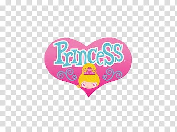 COSAS TIERNAS, pink heart Princess-printed transparent background PNG clipart