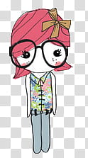 Cositas de chicas, animated girl illustration transparent background PNG clipart