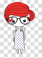 Cositas de chicas, woman in black framed eyeglasses transparent background PNG clipart