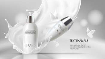 Cosmetic realistic vector cream Free Vector