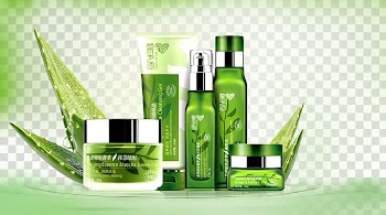Cosmetics Banner Advertising, Cosmetics aloe decorative material transparent background PNG clipart