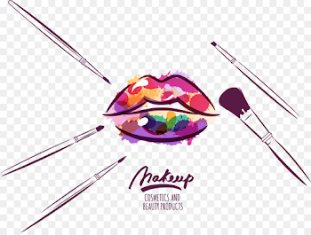 Cosmetics Makeup brush Make-up artist Illustration - Vector tools ...