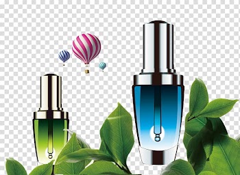 Cosmetics Perfume, Cosmetics leaves balloons transparent background PNG clipart