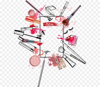 Cosmetics Rouge Lipstick Illustration - Watercolor ink color cosmetics creative 