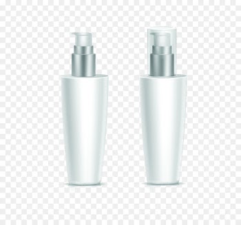 Cosmetics Spray bottle Cosmetic packaging - Simple white container bottle 