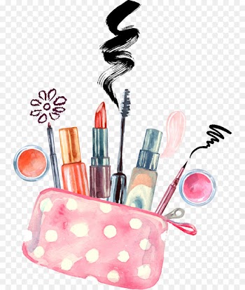 Cosmetics Watercolor painting Make-up artist Drawing - Vector Hand-painted makeup 