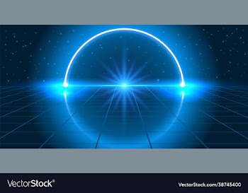 cosmic background with fantastic hyperspace neon