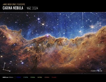 "Cosmic Cliffs" in the Carina | Free Photo - rawpixel