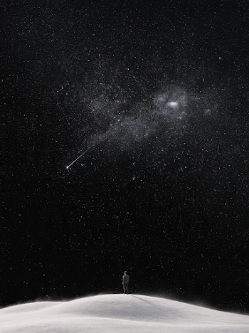 Cosmic Solitude: A Journey Through the Black Sky