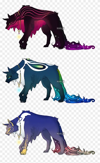 Cosmic Wolf Adoptables - Illustration