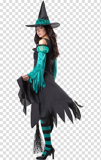 Costume design Witchcraft Halloween costume Art museum, emerald green dress shoes for women transparent background PNG clipart