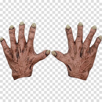 Costume Glove Latex mask Hand, mask transparent background PNG clipart