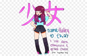 Costume Illustration Cartoon Pink M Font - aug stamp 