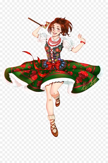Costume Illustration Performing Arts Dance Cartoon - hanji watercolor 