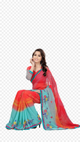 Costume Magenta Sari - wedding saree 