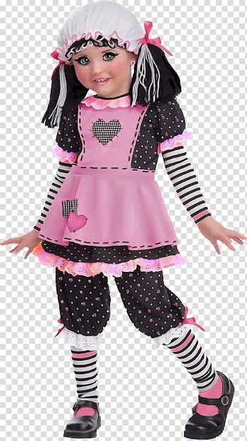 Costume PaintShop Pro Toddler Portrait, Rag Doll transparent background PNG clipart