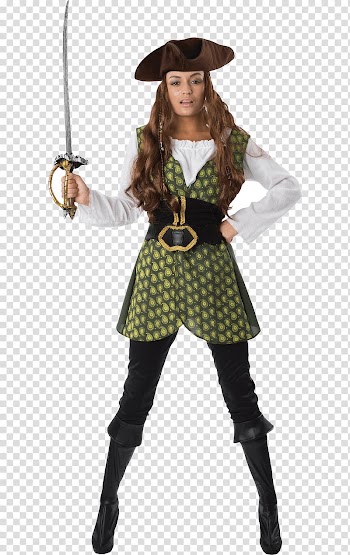 Costume party Clothing Woman Piracy, masquerade transparent background PNG clipart