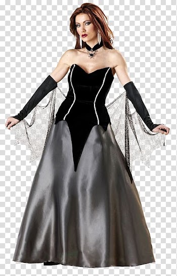 Costume party Dress Bride Halloween, dress transparent background PNG clipart