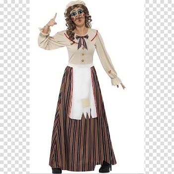 Costume party Halloween costume Possessed Judy Costume Multi-Coloured With Dress Hat & Latex Mask, mask transparent background PNG clipart