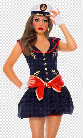 Costume Sailor Clothing Dress Collar, dress transparent background PNG clipart