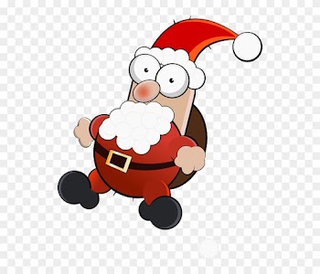 Costume Santa Claus, Funny, X-mas, Christmas, People, - Santa Claus Cartoon Png