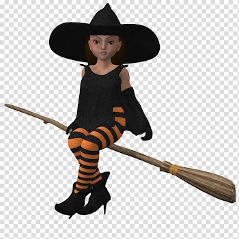 Costume Witchcraft Witch hat Headgear, Hat transparent background PNG clipart