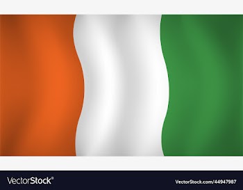 cote divoire flag background
