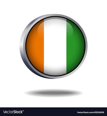 cote divoire flag button