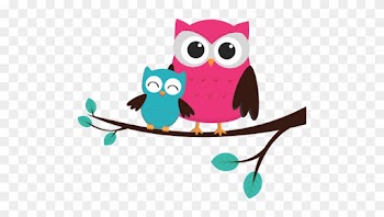 Cottage Crafts - Mommy And Baby Owl Clip Art