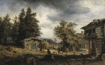 Cottage in kuru, 1859, Werner | Free Photo - rawpixel
