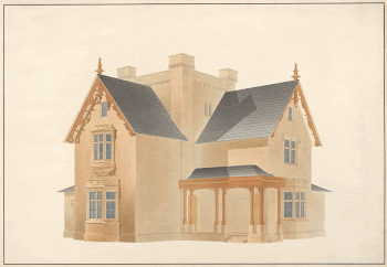 Cottages at Chatsworth, Derbyshire: Perspective | Free Photo - rawpixel