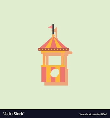 Cotton candy cart cart cotton confection light vector image