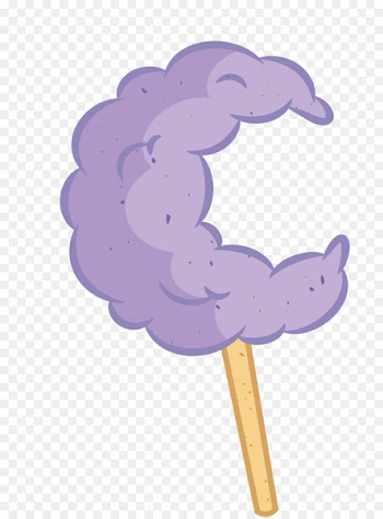 Cotton candy Purple - Purple moon cotton candy 