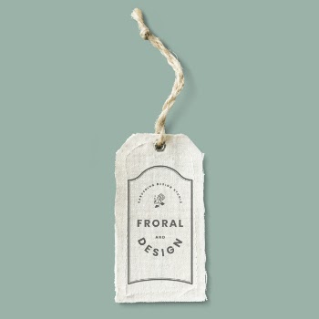 Cotton label mockup Free Psd