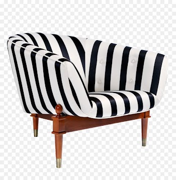 Couch Furniture Club chair Bar stool - Black and white striped sofa 