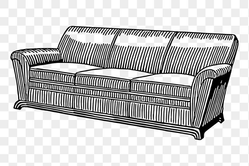 Couch png sticker illustration, transparent | Free PNG - rawpixel