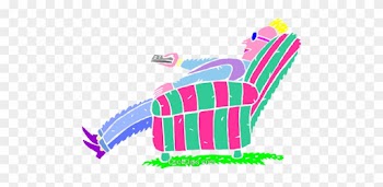 Couch Potato Vektor Clipart Bild - People Relaxing