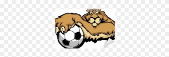 Cougar Mascot With Soccer Ball Vector Illustration - Tiger Vector Football