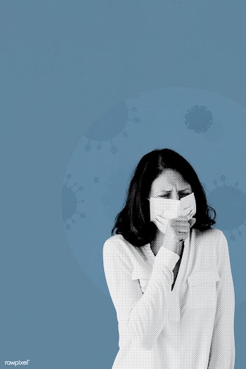 Coughing woman with coronavirus symptoms background | Free  photo - 2313773