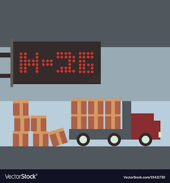 Count down truck expedition vector image