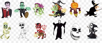 Count Dracula Halloween Drawing Cartoon Character - Vector Halloween Monster 