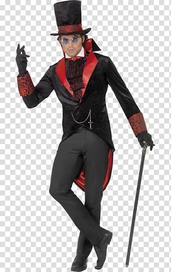 Count Dracula The House of Costumes / La Casa De Los Trucos Halloween costume, men's wig transparent background PNG clipart