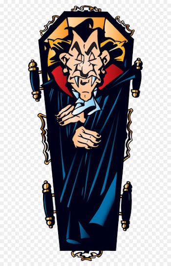 Count Dracula Vampire Clip art - Halloween Vampire in Coffin PNG Clipart 