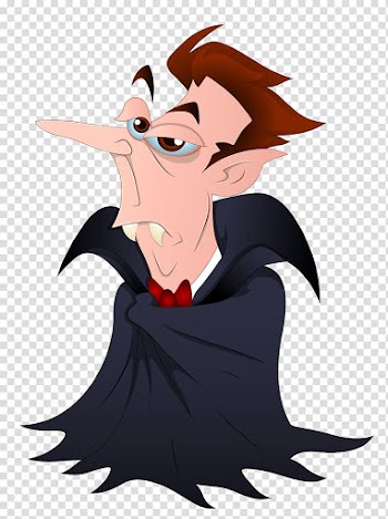 Count Dracula Vampire Halloween, bat transparent background PNG clipart