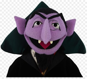 Count von Count Count Dracula Ernie Bert Bones - sesame 