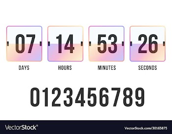 countdown timer clock counter digital scoreboard