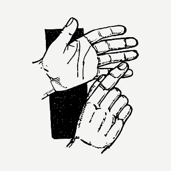 Counting hands drawing, vintage illustration | Free PSD - rawpixel
