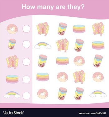 counting unicorn game for children